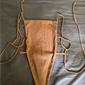 Tan One Piece Swimsuit